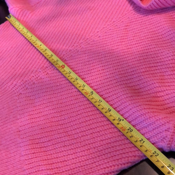 💗Express Mock turtleneck Preppy Dolman sleeve blue band detail sweater - Picture 7 of 10